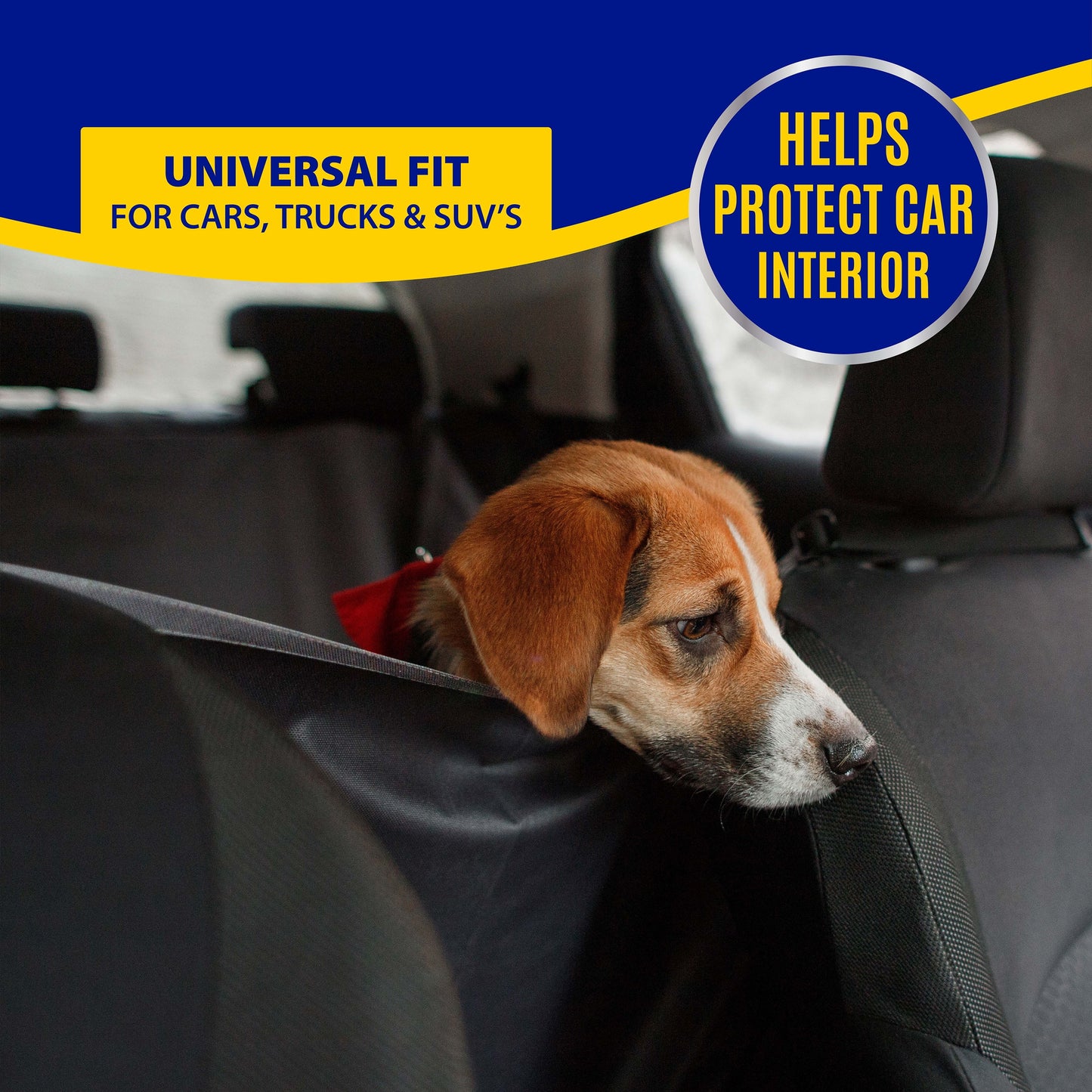 Dog Hammock Car Seat Cover, Waterproof Car Seat Protector for Pets