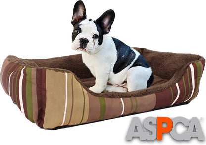 Microtech Dog Bed, for Small to Medium Pets, Brown